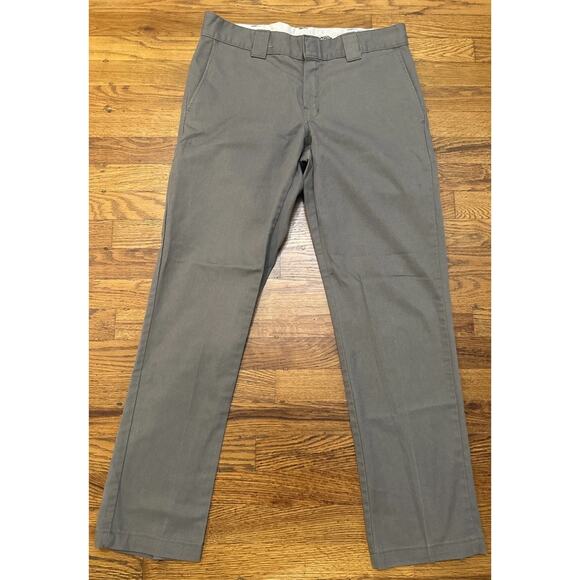 Dickies Work Pants Grey 33x32 Flex Slim Taper - Picture 2 of 8